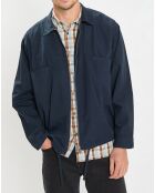 SurChemise Oversize Coton Organic bleu marine