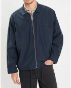 SurChemise Oversize Coton Organic bleu marine