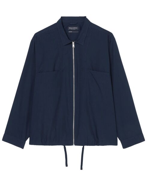 SurChemise Oversize Coton Organic bleu marine