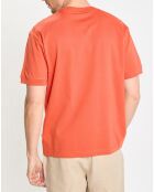 T-Shirt 100% Coton Bio col rond Modestie orange
