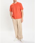 T-Shirt 100% Coton Bio col rond Modestie orange