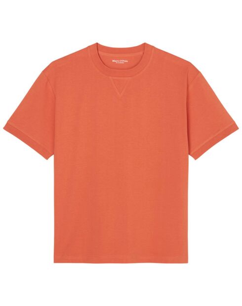 T-Shirt 100% Coton Bio col rond Modestie orange