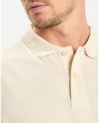 Polo beige de piqué relax