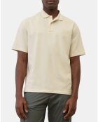 Polo beige de piqué relax