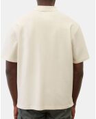 Polo beige de piqué relax