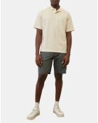 Polo beige de piqué relax
