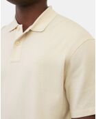 Polo beige de piqué relax