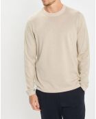 Pull en Coton & Cachemire écru