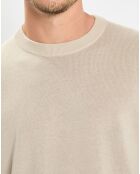 Pull en Coton & Cachemire écru
