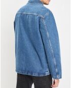 Veste en jean bleue