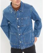 Veste en jean bleue
