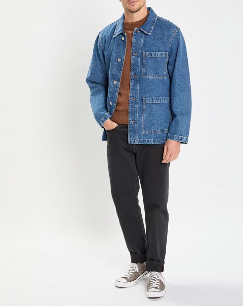 Veste en jean bleue
