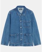 Veste en jean bleue