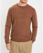 Pull en Laine & Coton marron