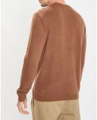 Pull en Laine & Coton marron