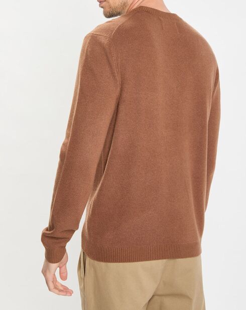 Pull en Laine & Coton marron