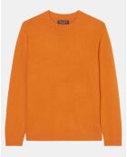 Pull en Laine & Coton orange