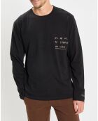 T-Shirt col rond Message noir