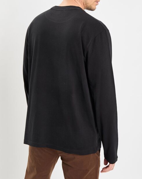 T-Shirt col rond Message noir