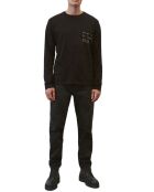 T-Shirt col rond Message noir