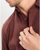 Chemise Regular Fit chinée bordeaux