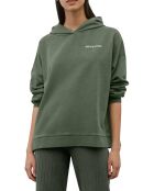 Sweat à Capuche Cordon Coton Bio vert foncé