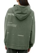 Sweat à Capuche Cordon Coton Bio vert foncé