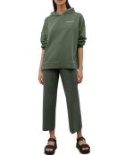 Sweat à Capuche Cordon Coton Bio vert foncé