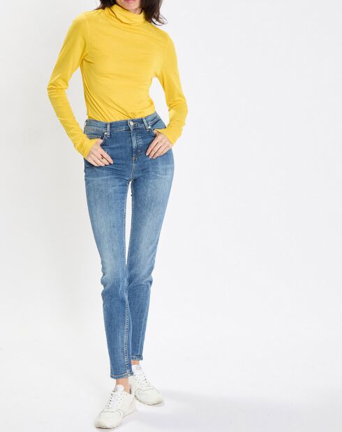 T-Shirt 100% Coton Bio col roulé jaune