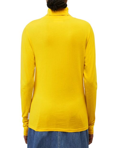 T-Shirt 100% Coton Bio col roulé jaune