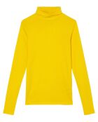 T-Shirt 100% Coton Bio col roulé jaune