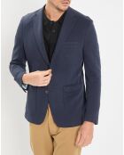 Veste en jersey regular fit bleu marine