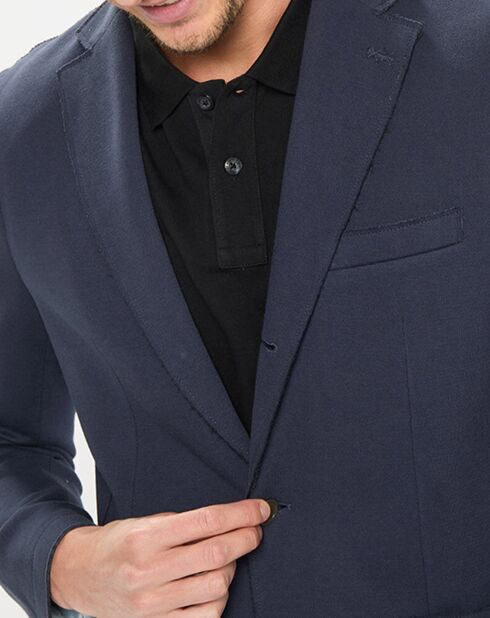 Veste en jersey regular fit bleu marine