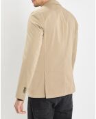 Veste blazer regular fit beige
