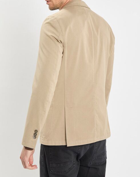 Veste blazer regular fit beige