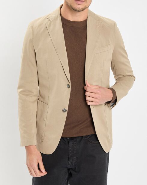 Veste blazer regular fit beige