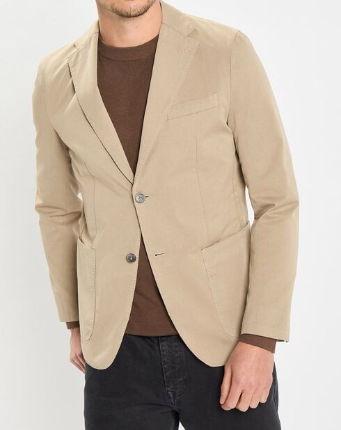 Veste blazer regular fit beige
