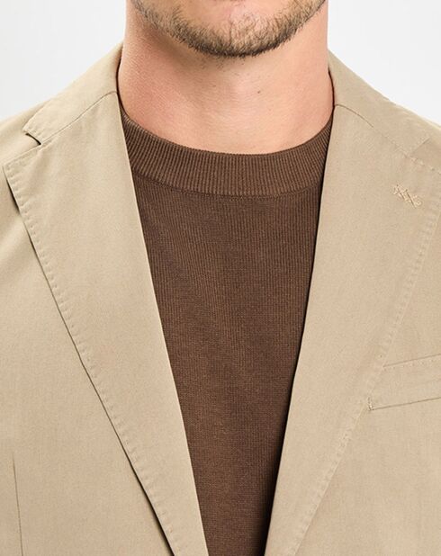 Veste blazer regular fit beige