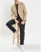 Veste blazer regular fit beige
