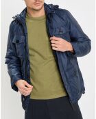 Veste en micro ripstop bleue