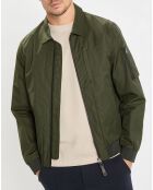 Bombers en coton & nylon kaki
