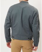 Blouson en coton & lin kaki