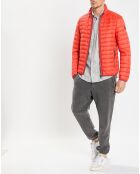 Doudoune light manches longues rouge