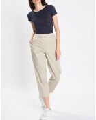 T-Shirt Flame col rond bleu marine