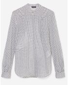 Chemise imprimée blanc/bleu