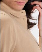 Chemise en Velours côtelé fin Milleraies beige