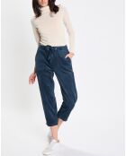 Pantalon de Jogging en Velours de côtelé bleu marine
