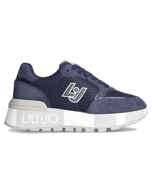 Sneakers Amazing en Cuir bleues