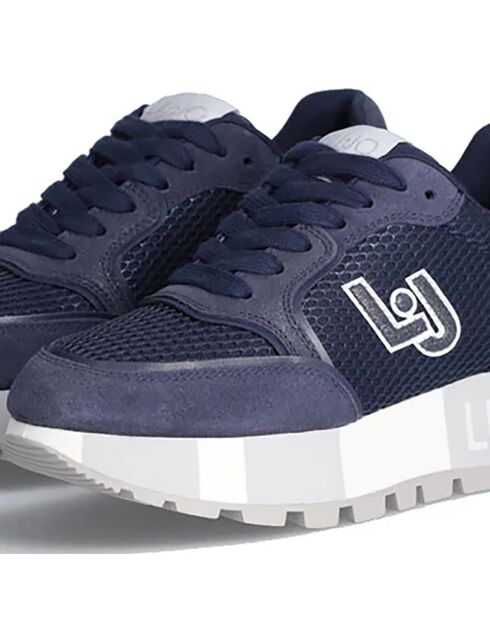Sneakers Amazing en Cuir bleues