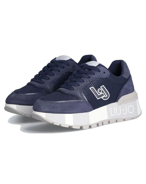 Sneakers Amazing en Cuir bleues